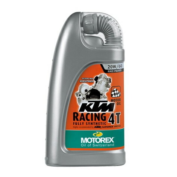 【25日は24時間限定クーポン配布】motorex モトレックス4ストオイル KTM RACING 4T 20W60 D97788(2456664)代引不可 送料無料