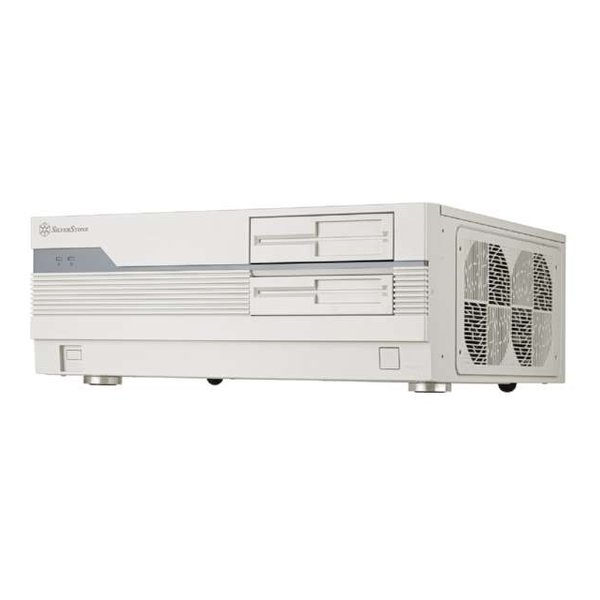 【20日は24時間限定クーポン配布！】SilverStone Technology シルバーストーンFLP01 HTPCケース レトロ仕上げ SST-FLP01W(2647086)送料無料