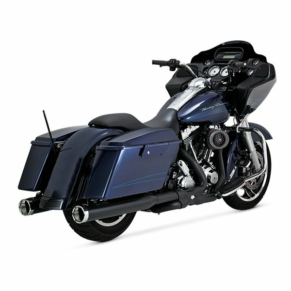 VANCE&HINES（バンスアンドハインズ）PowerDuals PCX パワーデュアルズ ヘッドパイプ ブラック マフラー 46332(2630401)代引不可 送料無料