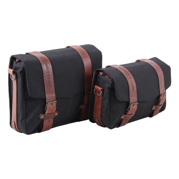 楽天KLAXON【10日は24時間限定クーポン配布】HEPCO&BECKER（ヘプコアンドベッカー）サイドバッグ レガシー C-Bowサイドキャリア用 M＆L 左右セット ブラック 64519760001ML（2631509）代引不可 送料無料