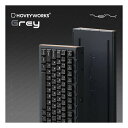 【25日は24時間限定クーポン配布】HOVEY WORKS(ホビーワークス)ゲーミングキーボード ZENT75-HE 8K/0.1ms/0.01RT/0.005刻み/グレー ZENT75-HE Gray(2649891)送料無料