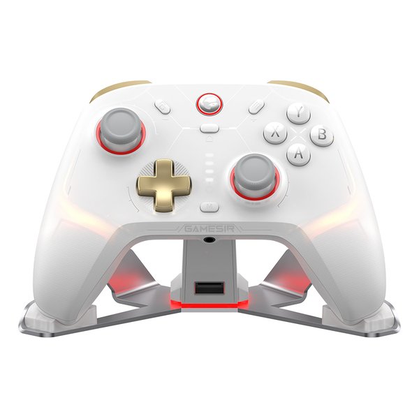 GameSir ゲームサー無線/有線ゲームコントローラー アルミ合金製充電台付き/ホワイト GameSir Cyclone2 Bundle White(2642774)送料無料