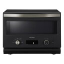 【25日は24時間限定クーポン配布!】SHARP シャープオーブンレンジ ブラック 18L 縦開き RE-SD18B-B(2651155)送料無料