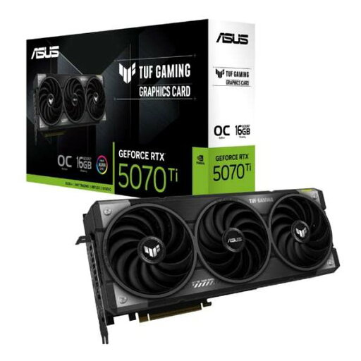 ASUS エイスースTUF Gaming GeForce RTX 5070 Ti 16GB GDDR7 OC Edition TUF-RTX5070TI-O16G-GAMING(2647109)送料無料 ASUS エイスースTUF Gaming GeForce RTX 5070 Ti 16GB GDDR7 OC Edition TUF-RTX5070TI-O16G-GAMING(2647109)送料無料