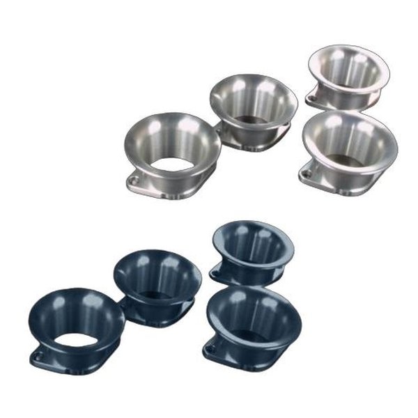 【5日は24時間限定クーポン配布】ROUGH&ROAD ラフアンドロードWQ アルミファンネル FCR ラージ/ショート SV 4ケ WQ16-0001SV(2491770)代引不可 送料無料