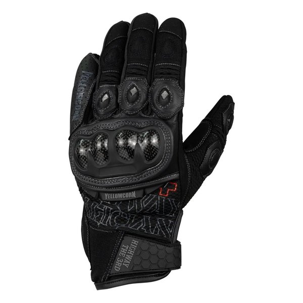 【20日は24時間限定クーポン配布】YeLLOW CORN イエローコーンMESH GLOVE メッシュグローブ ブラックガンメタル/Lサイズ YG-353BK/GML(2651113)送料無料