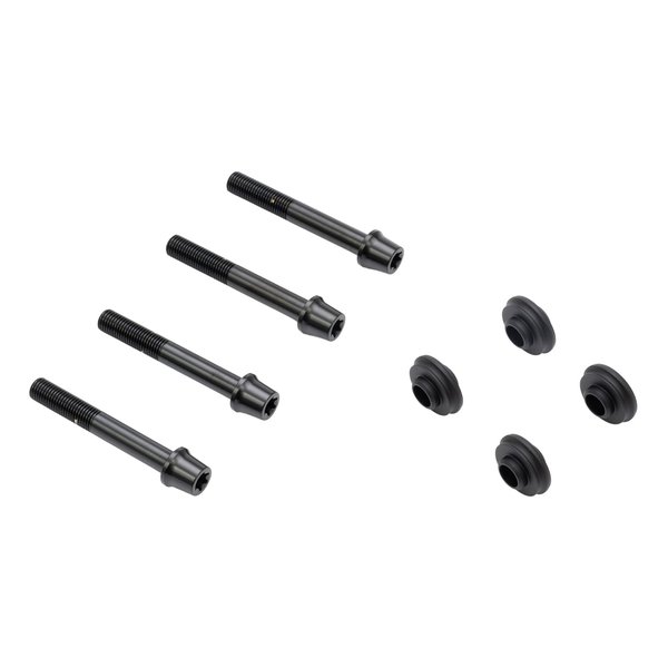 【15日は24時間限定クーポン配布】PLOT BREMBO（プロトブレンボ）オフセットカラーマウントボルトセット 適合キャリパーB テーパーキャップ ブラック CBY-03BTB(2630731)代引不可 送料無料