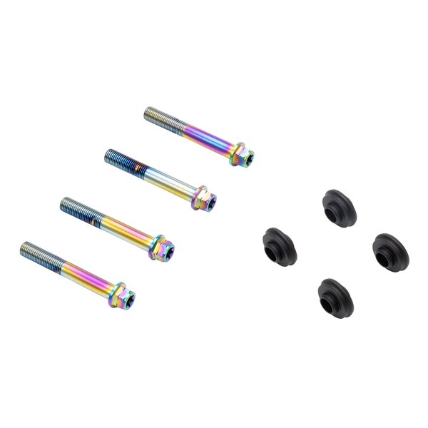 【15日は24時間限定クーポン配布】PLOT BREMBO（プロトブレンボ）オフセットカラーマウントボルトセット 適合キャリパーB フランジ六角 チタン色 CBY-06BFT(2630749)代引不可 送料無料