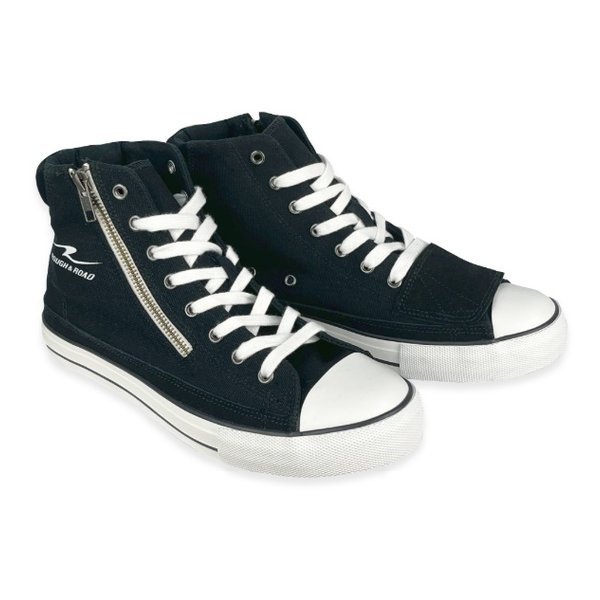 【11/1ポイント2倍＆クーポン配布】ROUGH&ROAD ラフアンドロードラフライディングスニーカー R-BK 27.0..