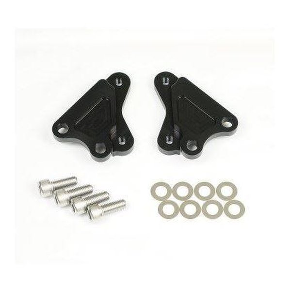 【15日は24時間限定クーポン配布】ROUGH&ROAD ラフアンドロードWQキャリサポ 40mm ZRX1200DAEG BK WQ23-10063BK(2646297)代引不可 送料無料