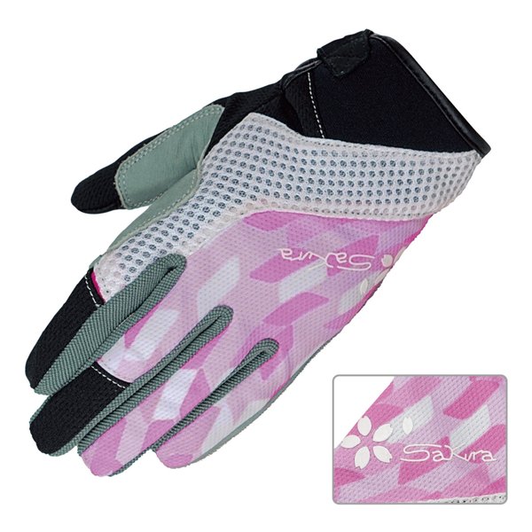 【5日は24時間限定クーポン配布】KOMINE コミネR&R ライディングメッシュグローブ サクラ-WM RR8421SKL2(2529573)代引不可 送料無料