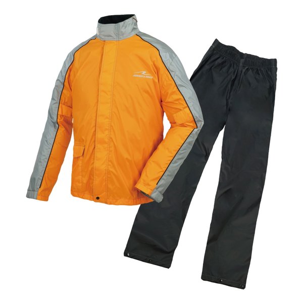 【5日は24時間限定クーポン配布】ROUGH&ROAD ラフアンドロードデュアルテックスコンパクトレインスーツ オレンジ-WM RR7811ORL2(2567622)代引不可 送料無料