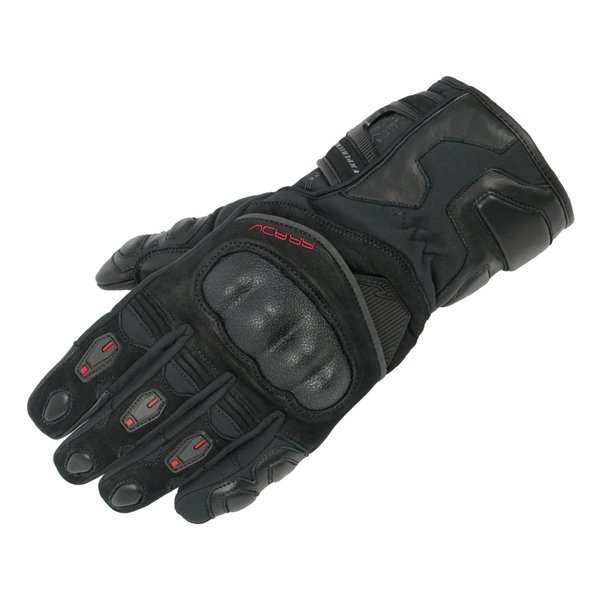 【20日は24時間限定クーポン配布】ROUGH&ROAD ラフアンドロードプリマロフト アドベンチャーウインターグローブ ブラック/レッド-XL RR8657BK/RD5(2579251)代引不可 送料無料