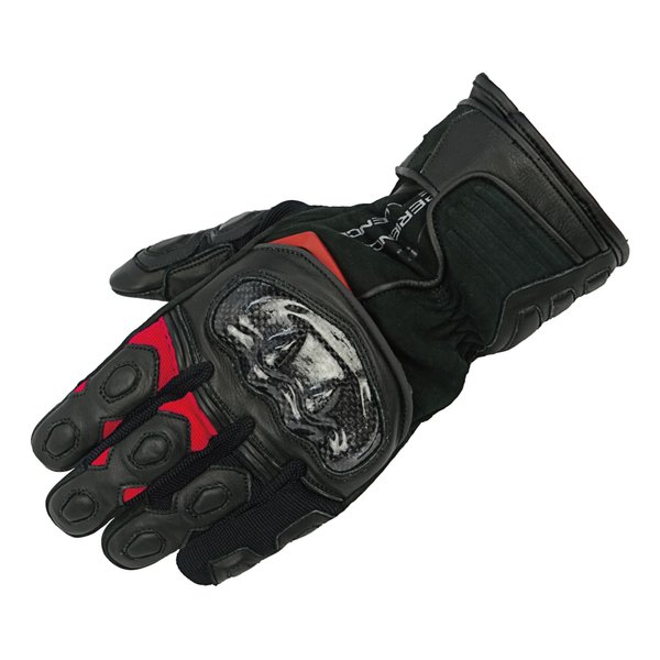 【25日は24時間限定クーポン配布】ROUGH&ROAD ラフアンドロードプロテクションツアラーウインターグローブ ブラック/レッド-XL RR8658BK/RD5(2579271)代引不可 送料無料