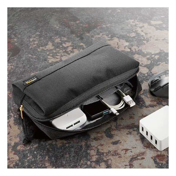 【20日は24時間限定クーポン配布】ELECOM エレコムエレコム ELECOMガジェットポーチ CORDURA1000 ブラック BMA-CDGP01BK BMA-CDGP01BK(2623482)送料無料 e-zoa-10117680 e-zoa 楽天市場 SHOP サンプル画像2