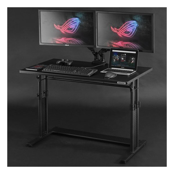 【10日は24時間限定クーポン配布】Bauhutte バウヒュッテゲーミングデスク 昇降式/幅1000mm/ブラック BHD-1000M(2448333)代引不可 [3]