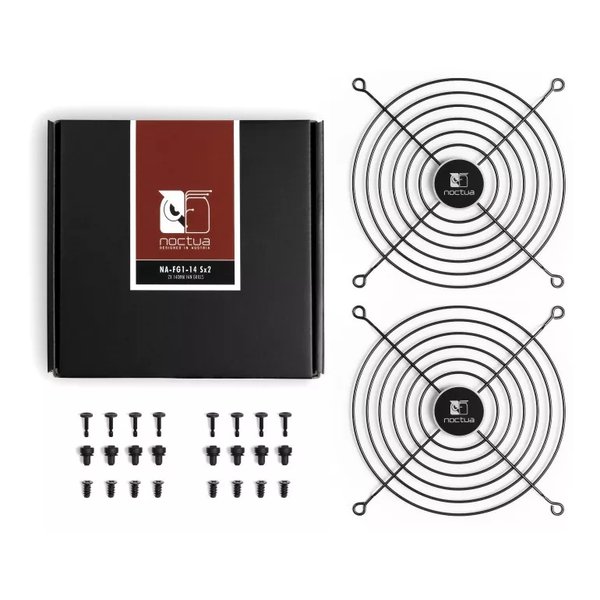 ��20����24���ָ��ꥯ���ݥ����ۡ�Noctua �Υ����奢NA-FG1-14 Sx2 Fan Grills in Black with Logo - Size140mm NA-FG1-14-SX2(2658342)����Բ�
