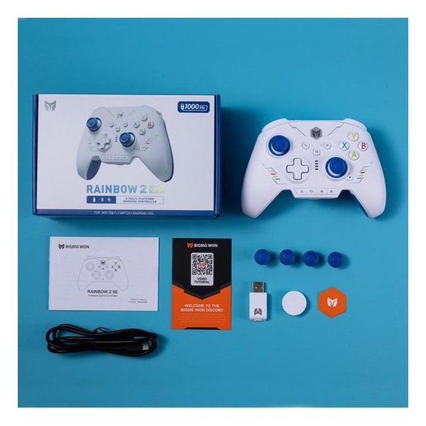 【スーパーSALE要エントリーで最大300％ポイントバック】BIGBIGWON ビッグビッグウォンRAINBOW 2 SE Blue ワイヤレスエリートコントローラー RAINBOW 2 SE Blue(2647081)代引不可 送料無料
