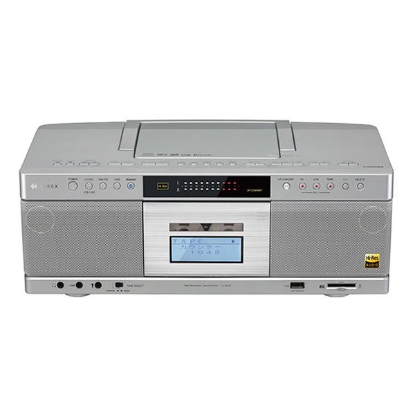 【18日は24時間限定クーポン配布！】TOSHIBA 東芝AUREX ハイレゾ対応SD/USB/CDラジオカセットレコーダー シルバー TY-AK21 S(2653766)送料無料 3