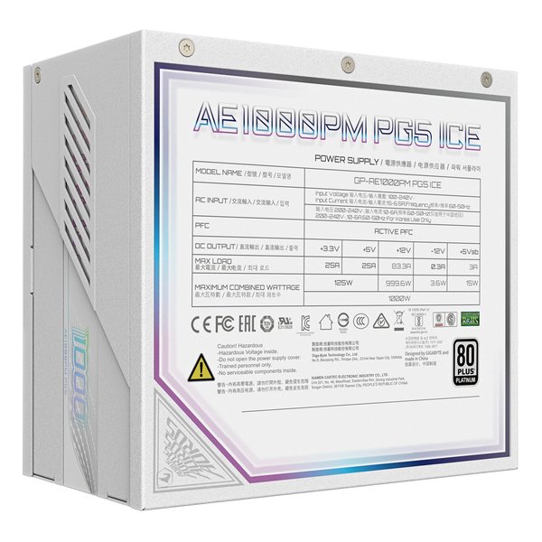 ��20����24���ָ��ꥯ���ݥ����ۡ�GIGABYTE �����Х���AORUS ELITE P1000W 80+ Platinum Modular PCIe 5.1 ICE rev. 1.1 GP-AE1000PM PG5 ICE(2653034)����̵��