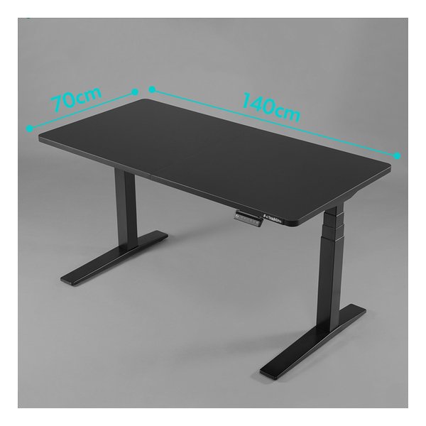 【30日は24時間限定クーポン配布】Bauhutte バウヒュッテ電動スーパーゲーミングデスク スーパーハイ 脚部/幅1400mm/ブラック BHD-1400FAH-BK(2648298)代引不可 [3]