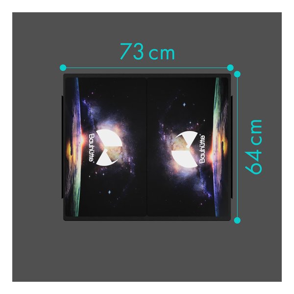 【8/25要エントリー抽選で最大1万ポイント&クーポン配布】Bauhutte バウヒュッテデュエルデスク 昇降式/幅640×奥行744mm/ブラック BHD-640DM-BK(2648301)代引不可 [2]