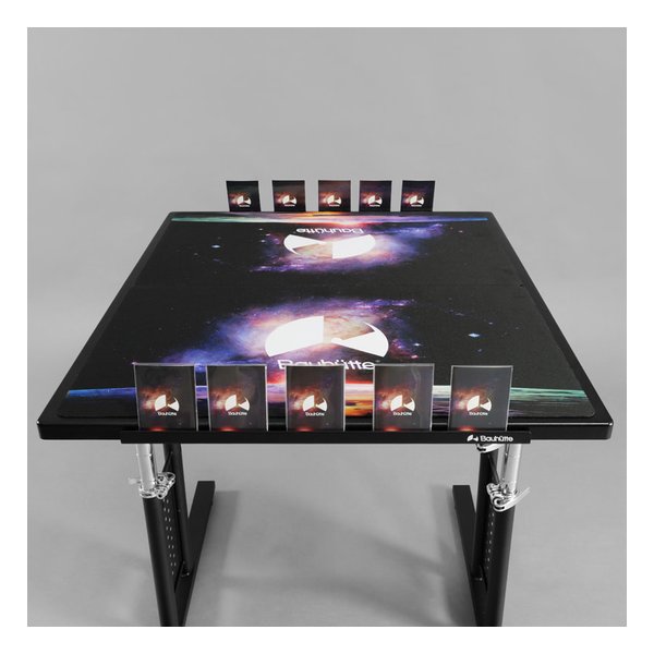 【8/25要エントリー抽選で最大1万ポイント&クーポン配布】Bauhutte バウヒュッテデュエルデスク 昇降式/幅640×奥行744mm/ブラック BHD-640DM-BK(2648301)代引不可 [3]