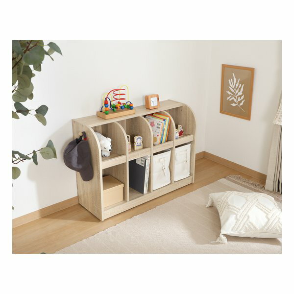 【スーパーSALEエントリーで全品ポイント10倍】不二貿易 フジボウエキキッズブックラック オーク 52281(2653230)代引不可 [2]