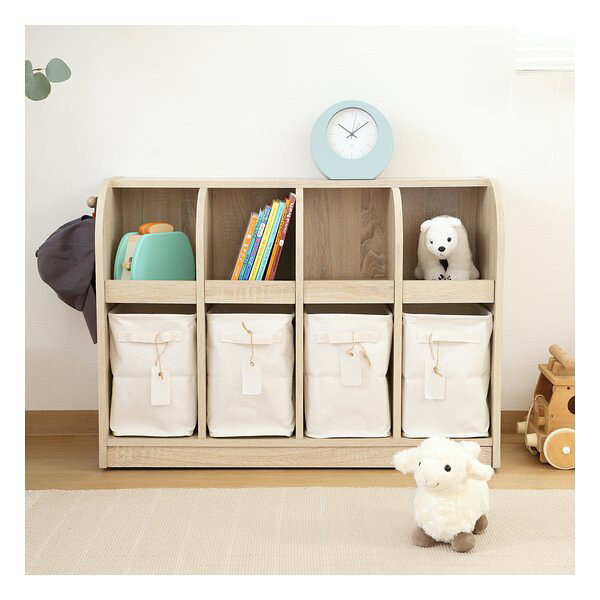 【スーパーSALEエントリーで全品ポイント10倍】不二貿易 フジボウエキキッズブックラック オーク 52281(2653230)代引不可 [3]