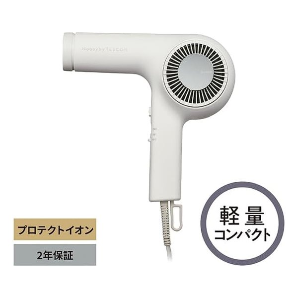 【スーパーSALE要エントリーで最大300％ポイントバック】TESCOM テスコムNobby by TESCOM ヘアドライヤー ホワイトアッシュ 軽量 コンパクト 1200W NIB400A-W(2623392)送料無料