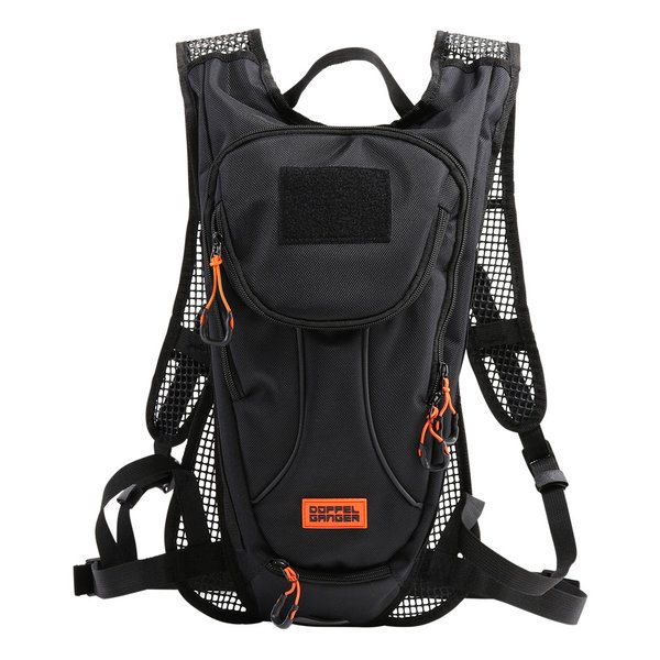 【30日は24時間限定クーポン配布】DOPPELGANGER（ドッペルギャンガー）ナローバックパック 容量6L/ブラック DBT616-BK(2648265)代引不可