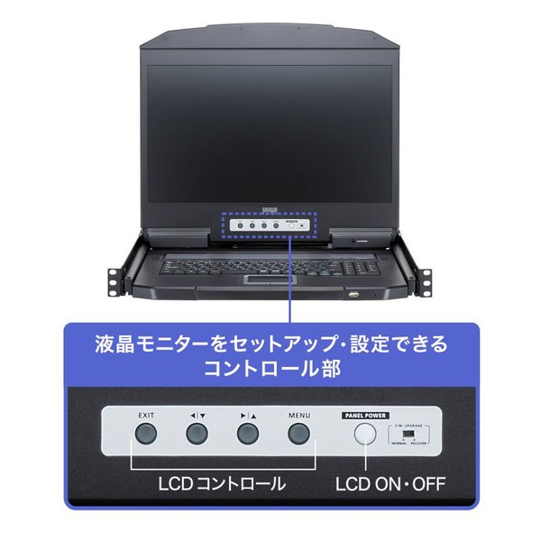 ��20����24���ָ��ꥯ���ݥ����ۡ�SANWA SUPPLY ����掠�ץ饤USB/HDMI�б� ���饤��LCD���󥽡���ɥ�� SW-KVMHDDR(2663648)����Բ� ����̵��