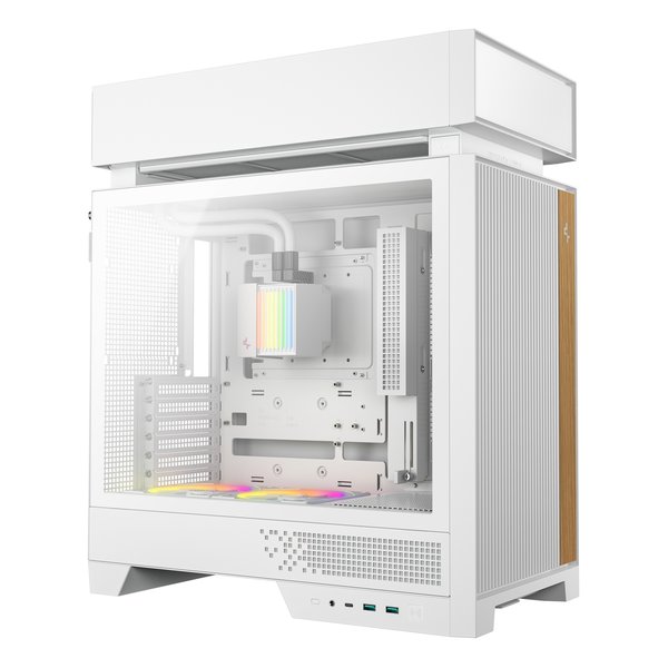 【10日は24時間限定クーポン配布】DEEPCOOL ディープクールミドルタワー型PCケース CL6600 WH ATX/ハイパースプリット構造/ホワイト R-CL6600-WHNNA0-G(2666978)代引不可 送料無料