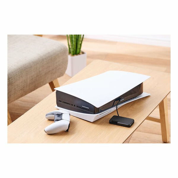 【25日は24時間限定クーポン配布】ELECOM エレコム外付けSSD 250GB/iPhone向けケーブル一体型/収納式/マグネット付/ブラック ESD-EPB0250GBK(2636159)送料無料 - Image 3