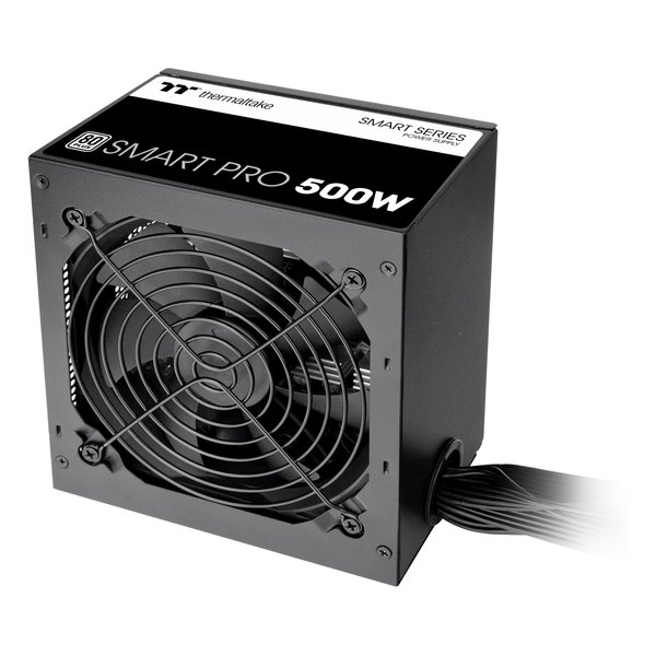 【6/1は24時間限定ポイントアップ＆お得なクーポン配布！】Thermaltake サーマルテイク電源ユニット Smart Proシリーズ 80PLUS STANDARD/500W/120mm静音ファン PS-SPD-0500NNFAWJ-1(2615427)送料無料