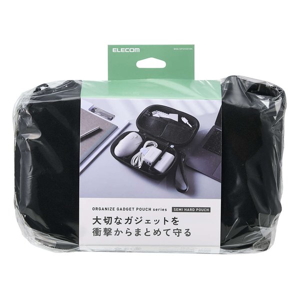 【エントリーで最大10万ポイント】ELECOM エレコムガジェットポーチ セミハードタイプ BMA-GPSHD01BK(2687467)送料無料 e-zoa-10147982 e-zoa 楽天市場 SHOP サンプル画像2