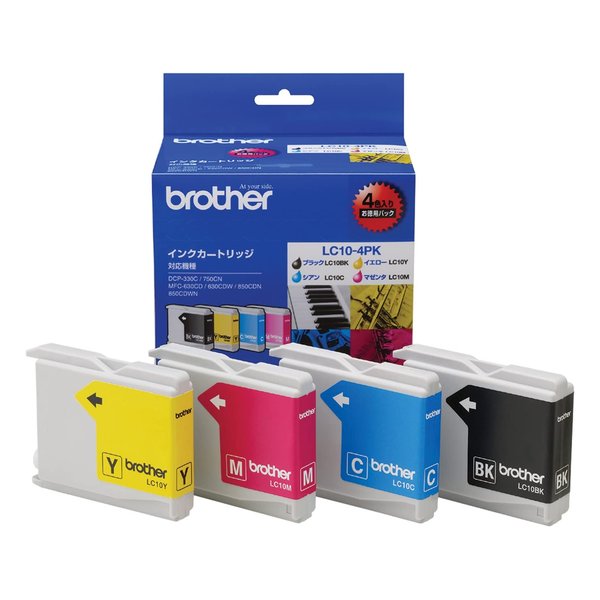 Brother uU[CNJ[gbW LC10-4PK 4FpbN LC10-4PK(2139581)s 