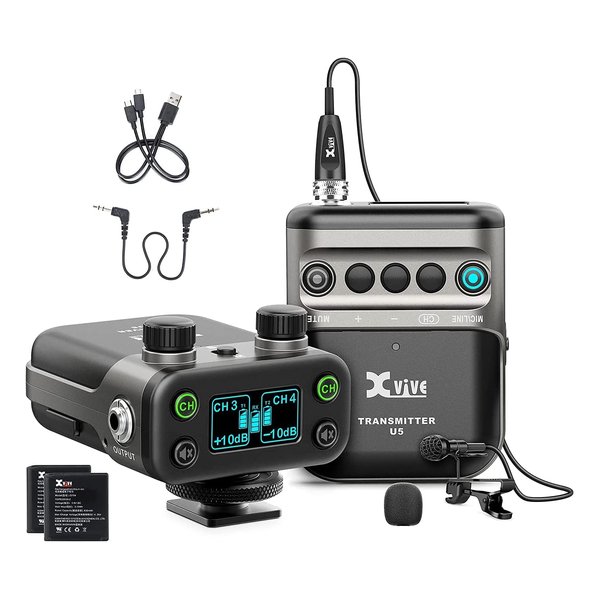 【15日は24時間限定クーポン配布】Xvive（エックスバイブ）ワイヤレスピンマイクシステム Wireless System 送信機1台 U5(2514699)送料無料