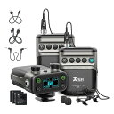 【8/10は要エントリー抽選で最大1万ポイント&クーポン配布】Xvive(エックスバイブ)ワイヤレスピンマイクシステム Wireless System 送信機2...