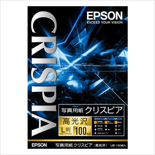 EPSON エプソン写真用紙クリスピア 高光沢 L判/100枚 KL100SCKR(2214684)