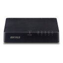 【RSL出荷】BUFFALO バッファロー10/100Mbps対応 スイッチングHub LSW4-TX-5EPL/BKD ブラック(2404303)送料無料