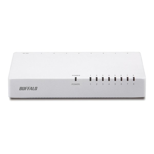 BUFFALO バッファロー10/100Mbps対応 スイッチングHub LSW4-TX-8EP/WHD(2404306)送料無料