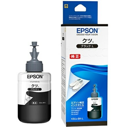 EPSON エプソンエコタンク搭載プリンタ専用インクボトル ブラック/クツ KSUBKL(2402611)