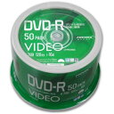 HI-DISC ハイディスク16倍速DVD-R ビデオ用 CPRM/50枚スピンドル/プリンタブル VVVDR12JP50(2418673)