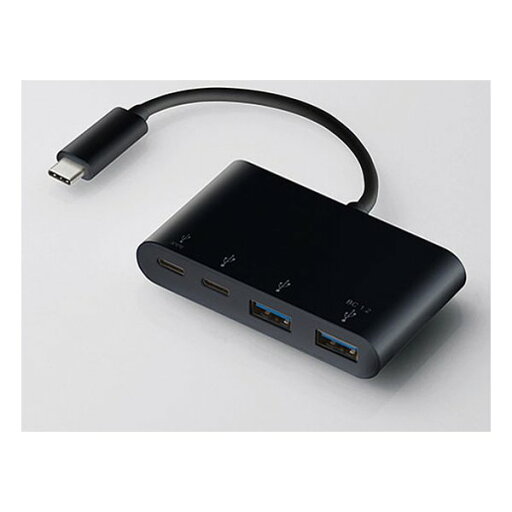ELECOM エレコム4ポート USB3.1 Type-C HUB バスパワー ブラック U3HCA423P5BK(2481932)送料無料 ELECOM エレコム4ポート USB3.1 Type-C HUB バスパワー ブラック U3HCA423P5BK(2481932)送料無料