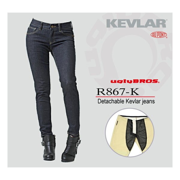 【10日は24時間限定クーポン配布】ROUGH&ROAD ラフアンドロードUB モトパンツ R867-K ダークBL 30 UB1013DB3(2491735)代引不可 送料無料