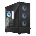 【15日は24時間限定クーポン配布&要エントリーでポイント抽選!】Fractal Design フラクタルデザインフルタワー型PCケース Pop XL Air RGB Black TG Clear Tint FD-C-POR1X-06(2546855)代引不可 送料無料(2)