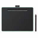 【8/25最大ポイント9倍＆最大100%ポイントバック】※要エントリーWacom ワコムIntuos Mediumワイヤレス CTL-6100WL/E0 ピスタチオグリーン CTL6100WLE0(2447348)送料無料