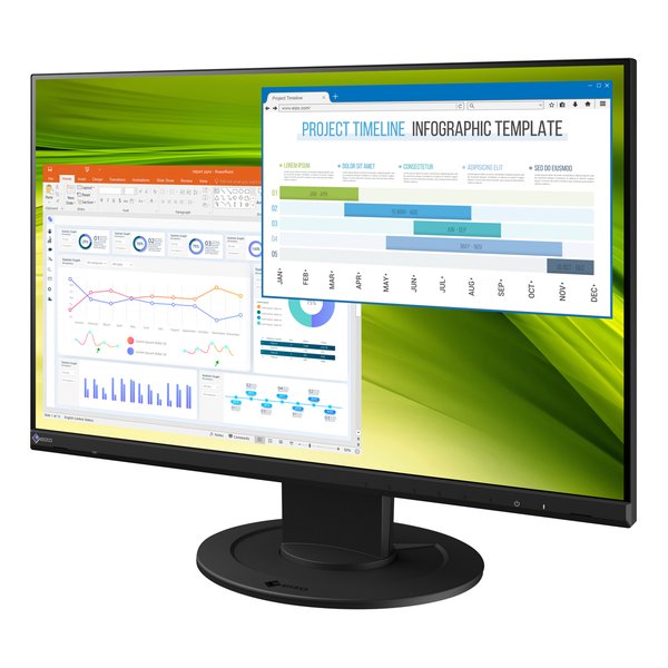【18日は24時間限定クーポン配布！】EIZO エイゾー22.5型カラー液晶モニター アンチグレアIPS/疲れ目軽減/ブラック EV2360-BK(2497383)代引不可 送料無料