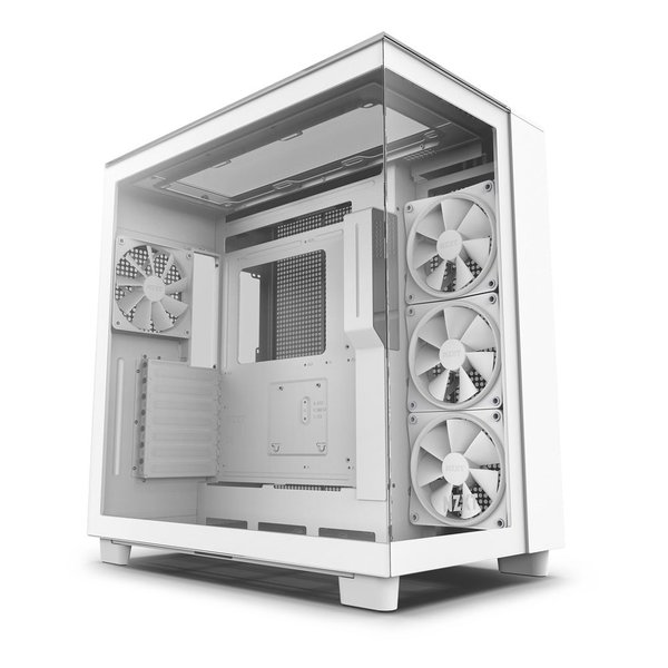 NZXT エヌズィーエックスティーH9 Elite White ミドルタワー PCケース 3面 強化ガラスモデル CM-H91EW-01(2563231)送…